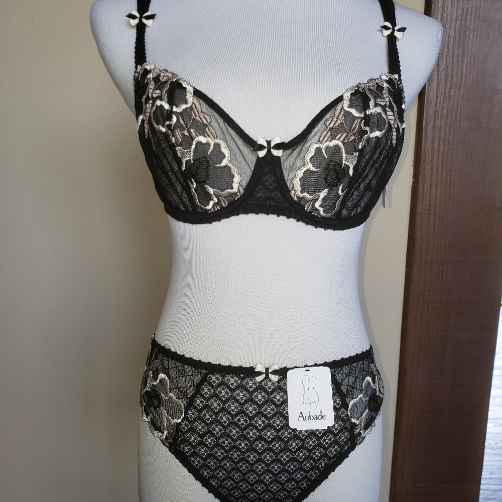 NWT Aubade bra and panty set